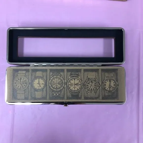 6-Slot Watch Display Case Jewelry Organizers